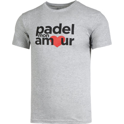 Tee Shirt Coton "Passion" Gris Padel Mon Amour