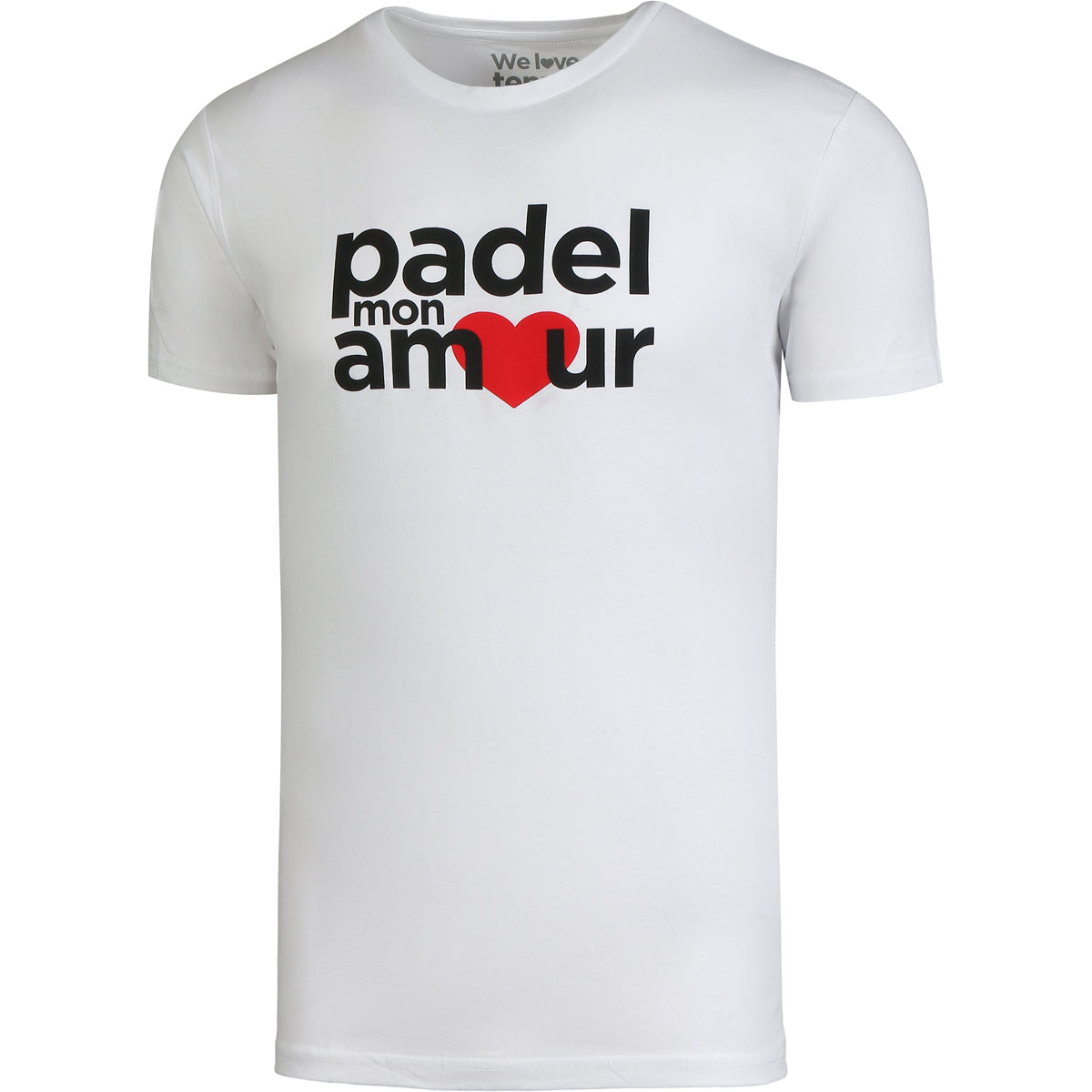 Tee Shirt Coton "Passion" Blanc Padel Mon Amour